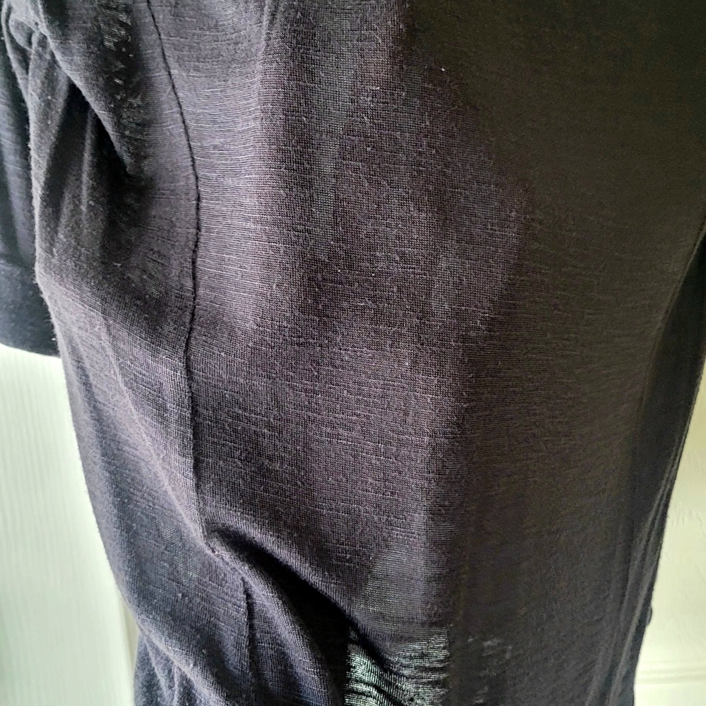Burning Torch Anthro Silk Cotton Gray Paisley Embroidered Button Top Boho - Picture 4 of 12